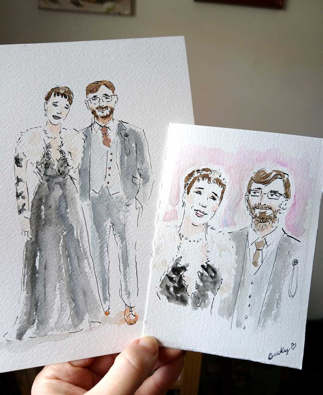 live wedding guest illustrator